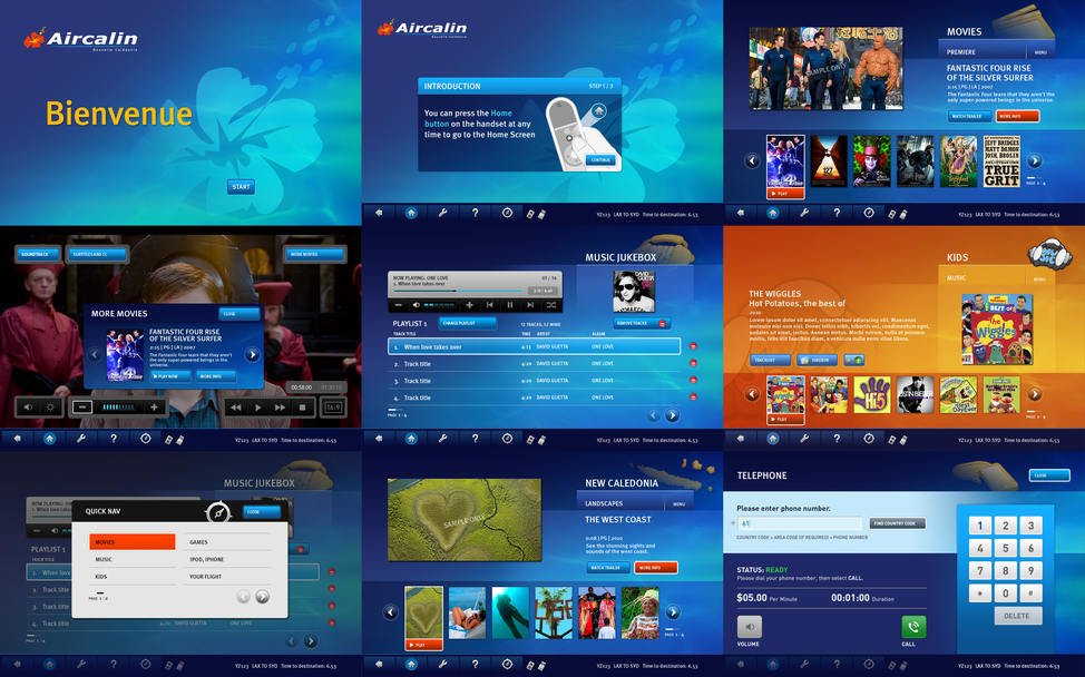 ACI IFE GUI screen designs